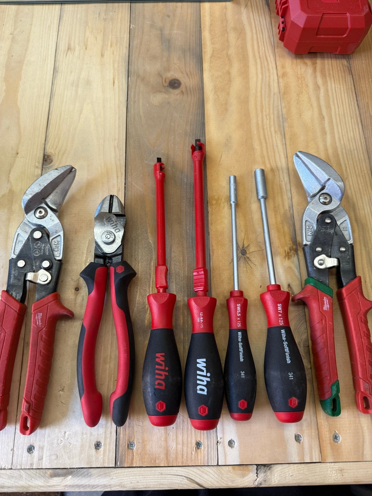 Diverse handgereedschap set - Milwaukee, Wiha, Ophalen of Verzenden, Gebruikt, Tang, Milwaukee