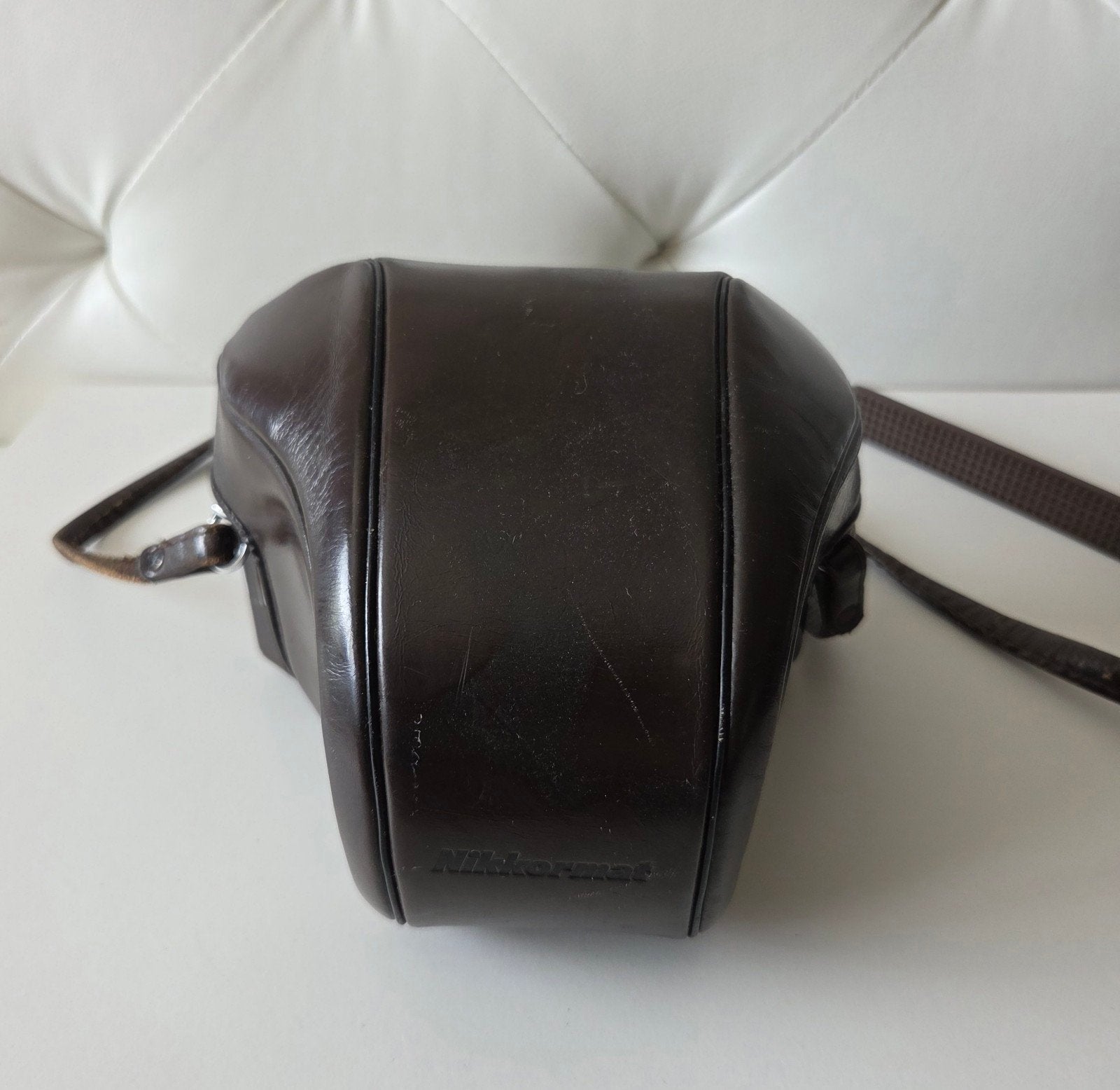 Vintage Nikkormat 'eveready' (ready-case) hoes, Audio, Tv en Foto, Gebruikt, Hoes, Nikon, Bruin