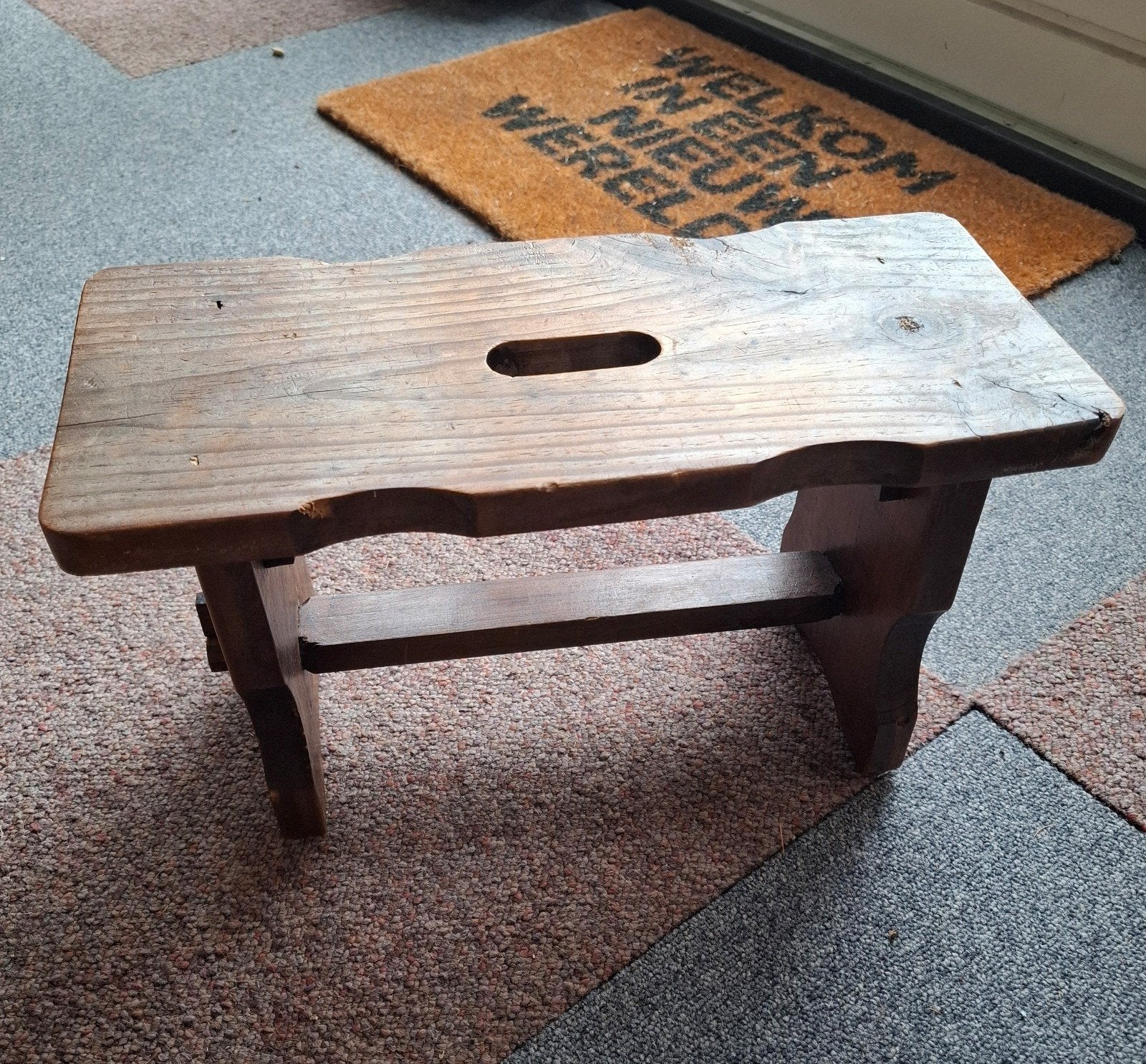 Knielbankje,  plantentafel, Antiek en Kunst, Antiek | Meubels | Tafels, Ophalen of Verzenden
