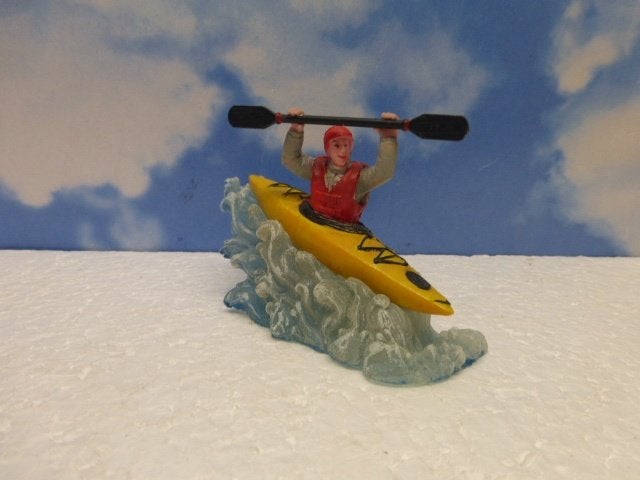 lemax racing the rapids kerstdorp kano poppetje figurine, Ophalen of Verzenden, Zo goed als nieuw