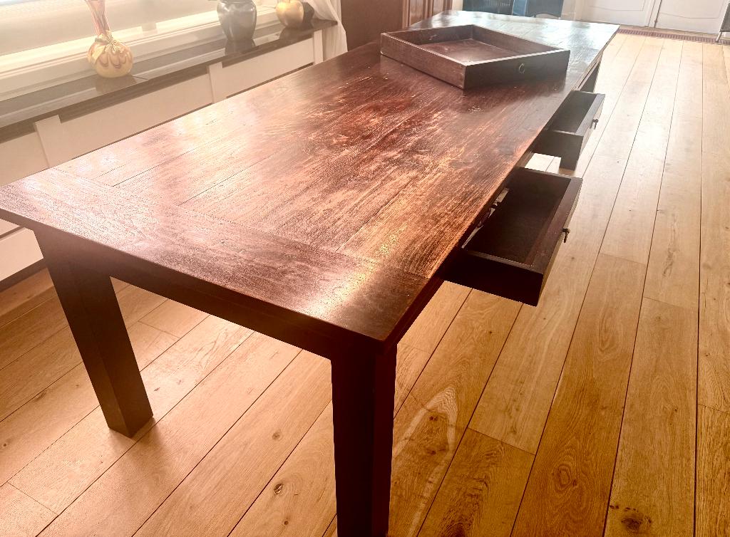 Eettafel Teakhout, Ophalen, Gebruikt, Teakhout, 200 cm of meer
