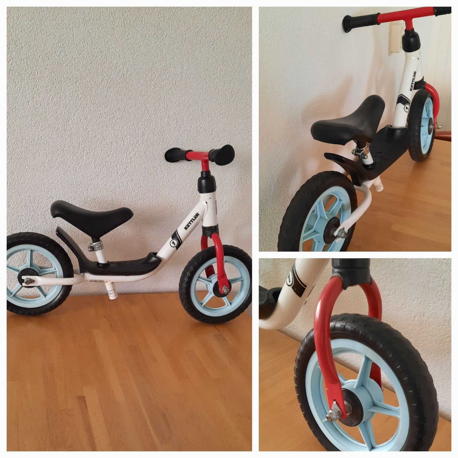 kettler loopfietsje, anti lekbandjes, Ophalen, Gebruikt, Loopfiets