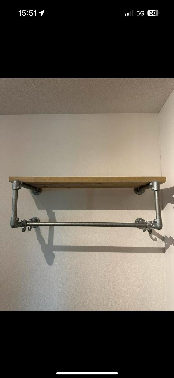 Kapstok van steigerbuis, Huis en Inrichting, Zo goed als nieuw, Minder dan 100 cm, Hout, Ophalen