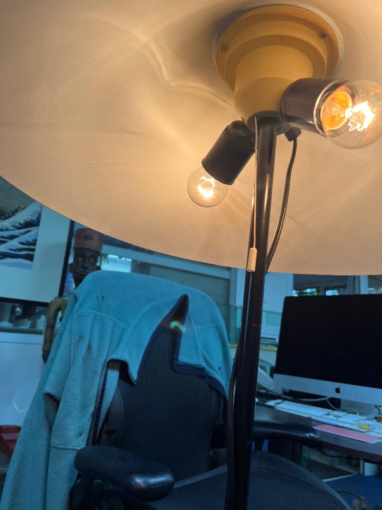 Danish Design ES Horn Aalestrup vloerlamp, Ophalen, Gebruikt, Deens Danish Scandinavian Vintage, Metaal