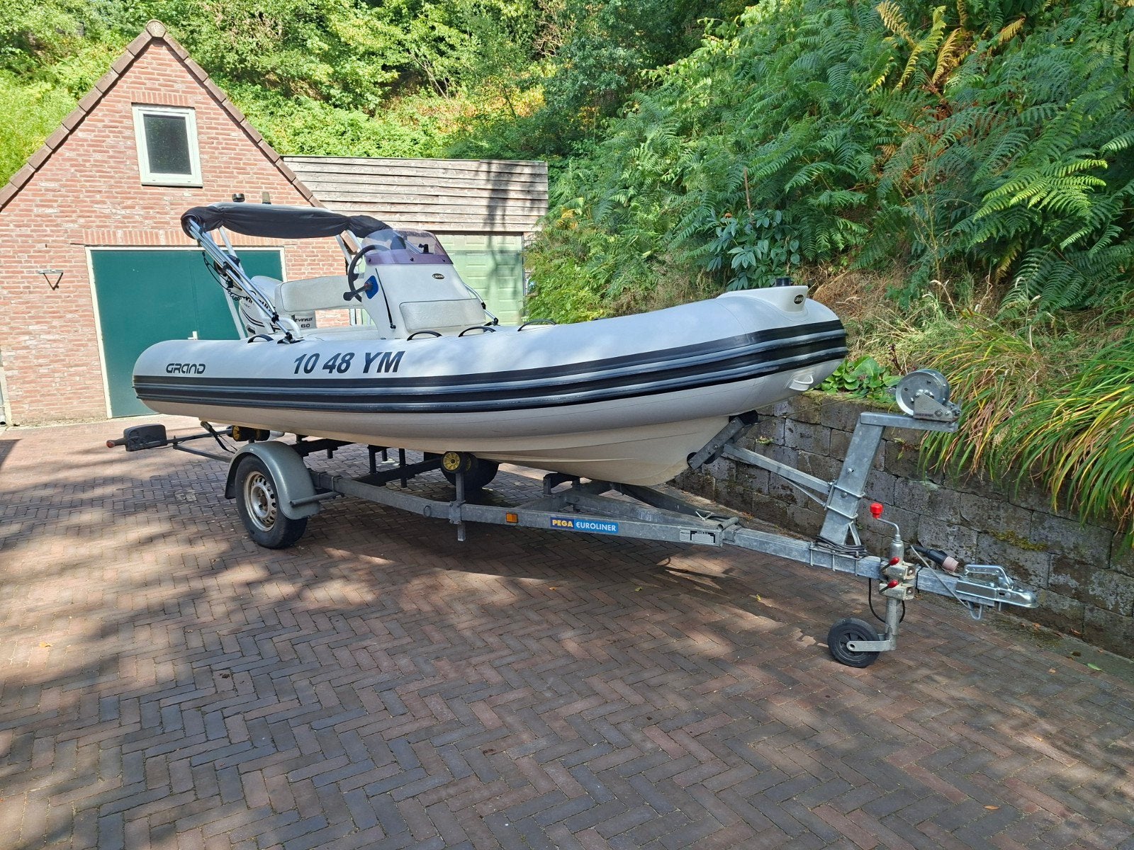 Grand 480 golden line, Watersport en Boten, Rubberboten, 60 pk, Gebruikt, 48 m, 21 m