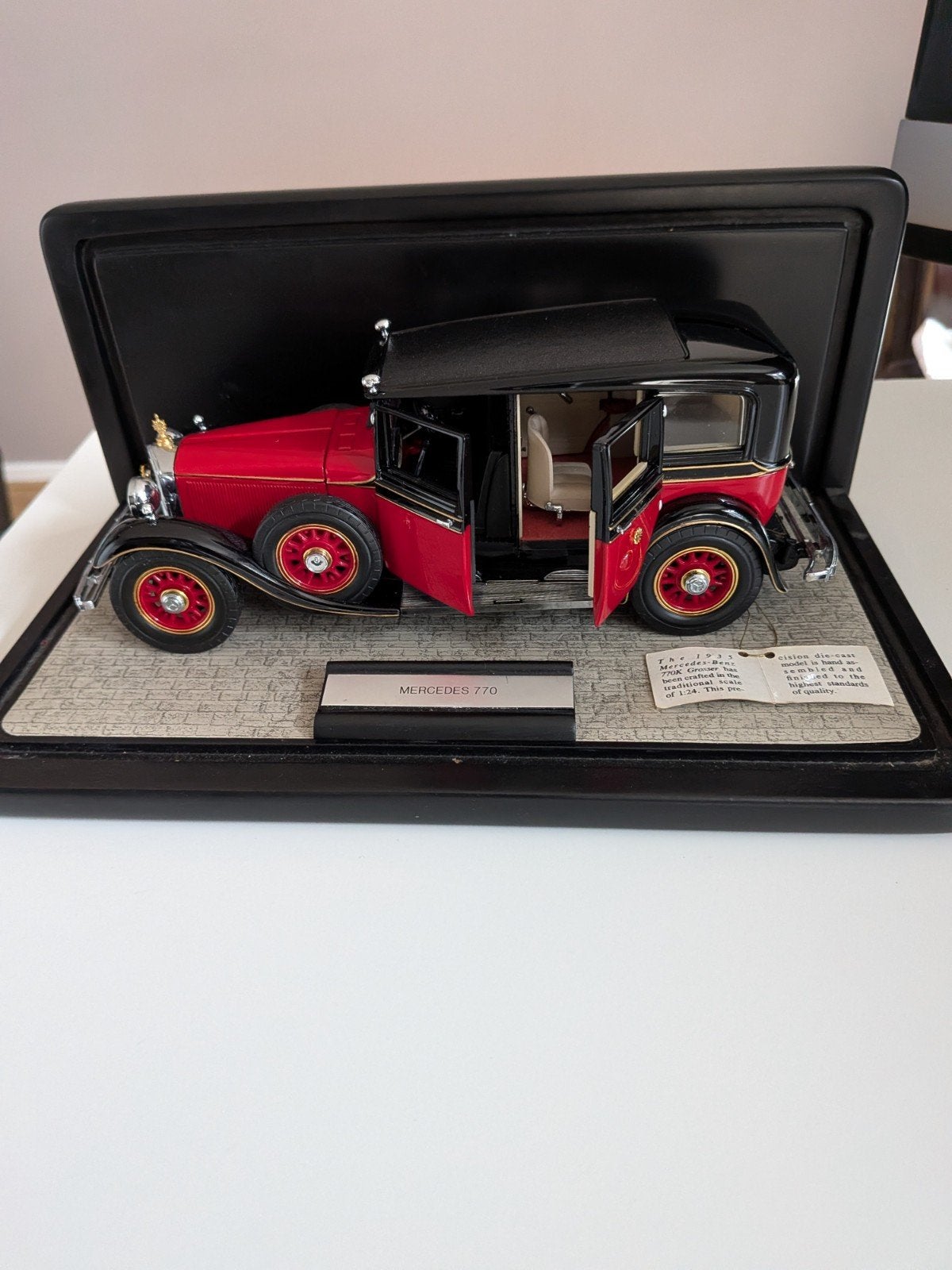 Franklin Mint 1935 Mercedes-Benz 770K Pullman-Limousine, Ophalen, Zo goed als nieuw, Auto
