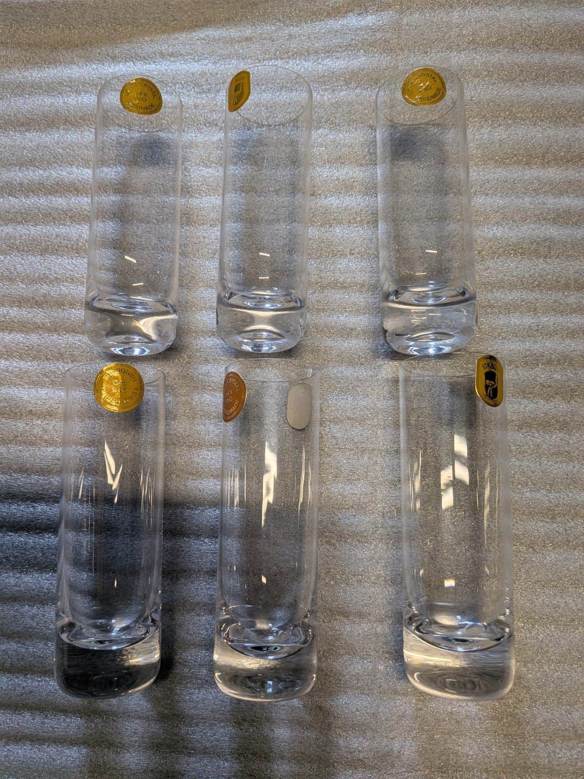 Set van 6 antieken kristallen borrelglaasjes voor 6 euro, Ophalen of Verzenden, Nieuw, Borrel- of Shotglas
