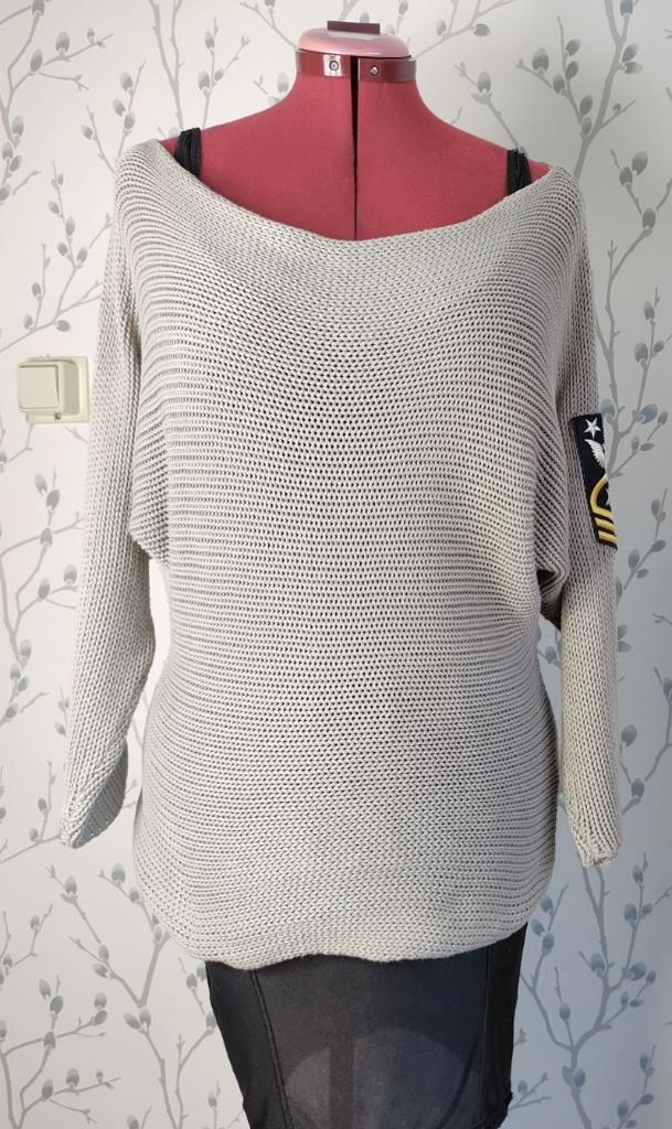 HUNKYDORY Stockholm 100 % Katoenen Trui maat XL= L=42/44, Kleding | Dames, HUNKYDORY Stockholm, Beige, Maat 42/44 (L), Ophalen of Verzenden