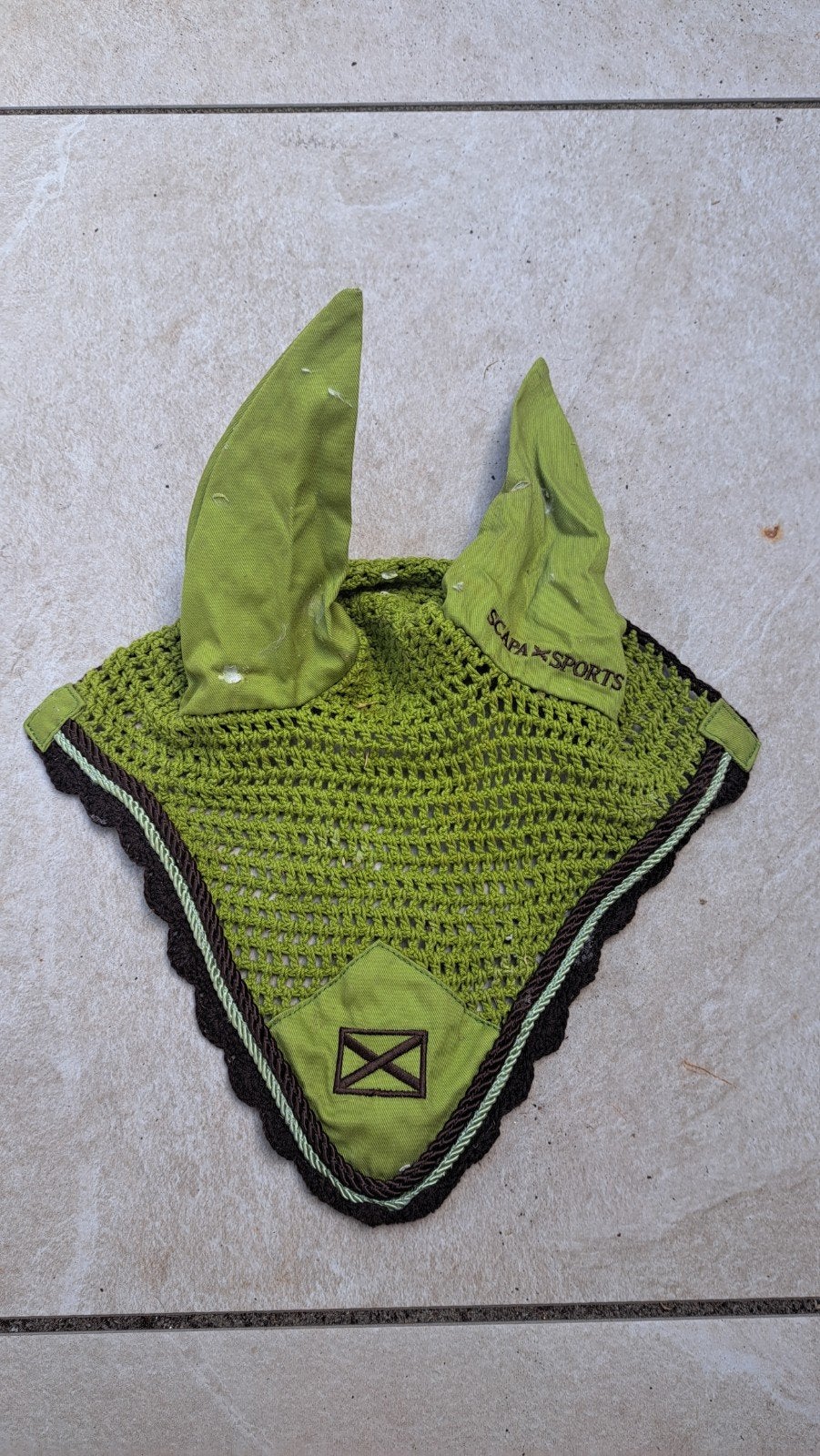 Oornetje paard full scapa sport olijf groen, Ophalen