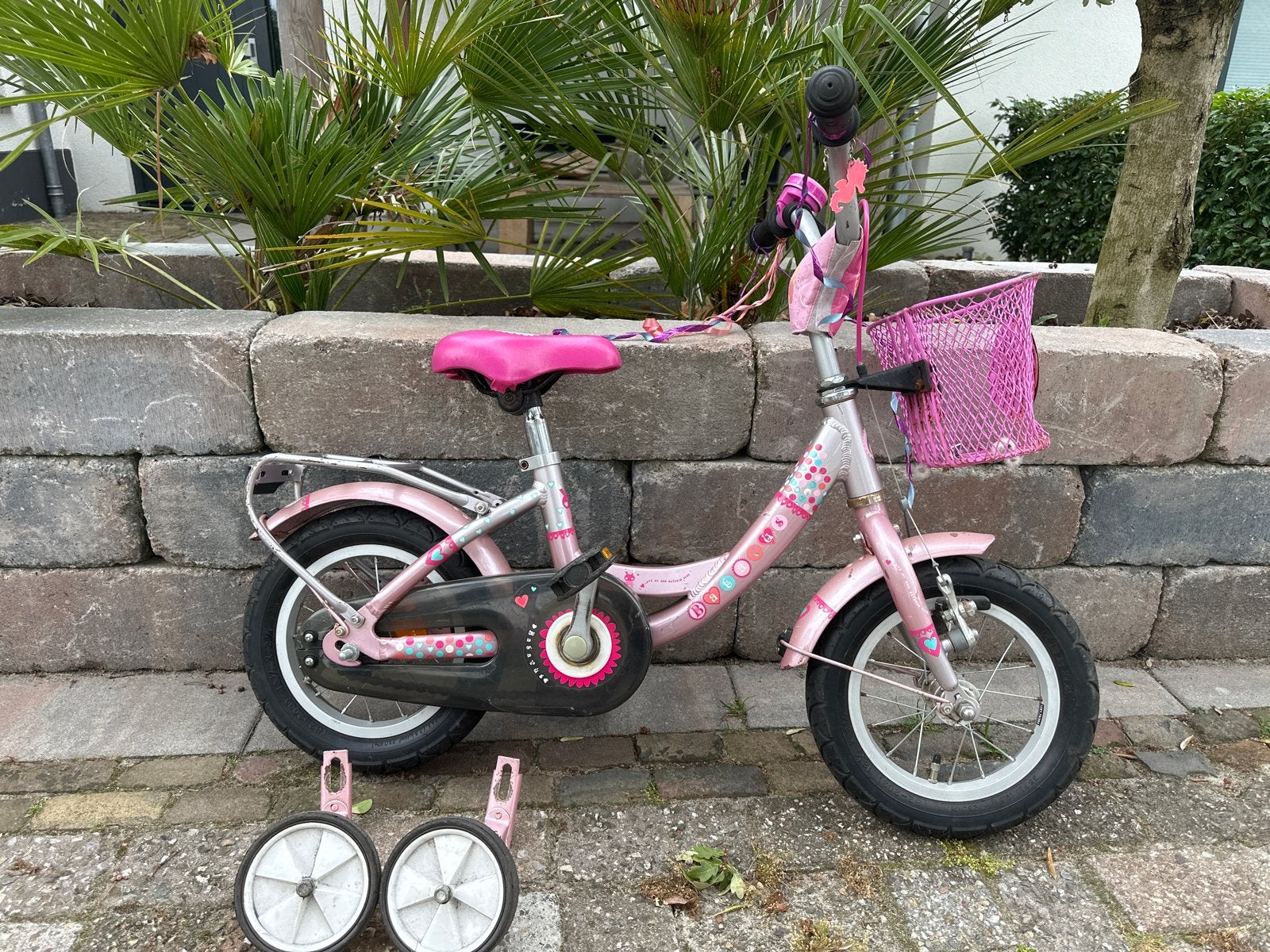 Batavus Twinkle met zijwieltjes - alles werkt goed!, Ophalen, Terugtraprem, Zijwieltjes, Gebruikt