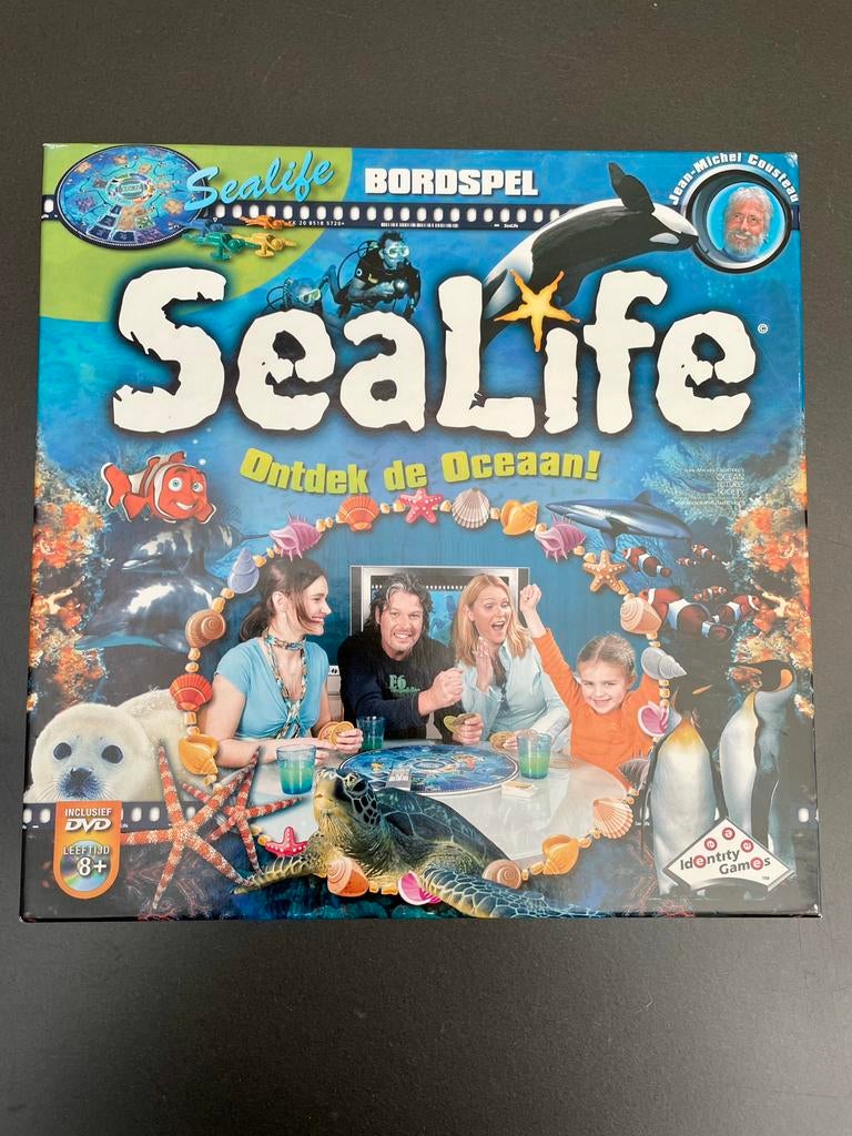 TE KOOP: bordspel Sealife met dvd ZGAN, Hobby en Vrije tijd, Gezelschapsspellen | Bordspellen, Zo goed als nieuw, Een of twee spelers