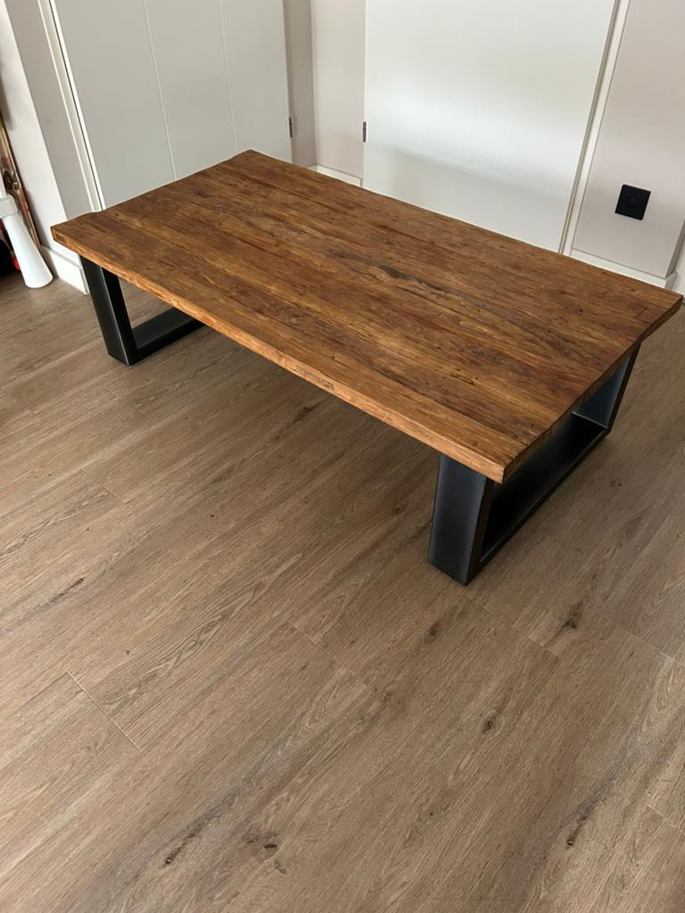 Pronto Romaro salontafel, Huis en Inrichting, Ophalen, Gebruikt, 100 tot 150 cm, Teakhout