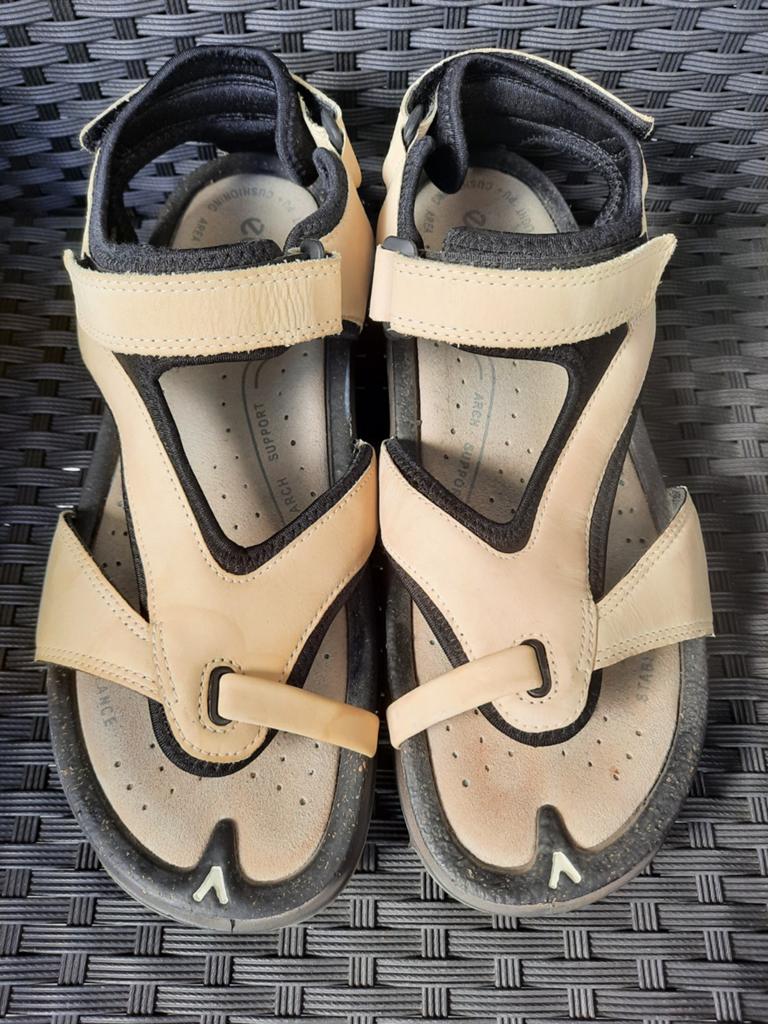 ECCO comfortabele (wandel) sandalen maat 42 beige, Beige, ECCO, Gedragen, Sandalen of Muiltjes