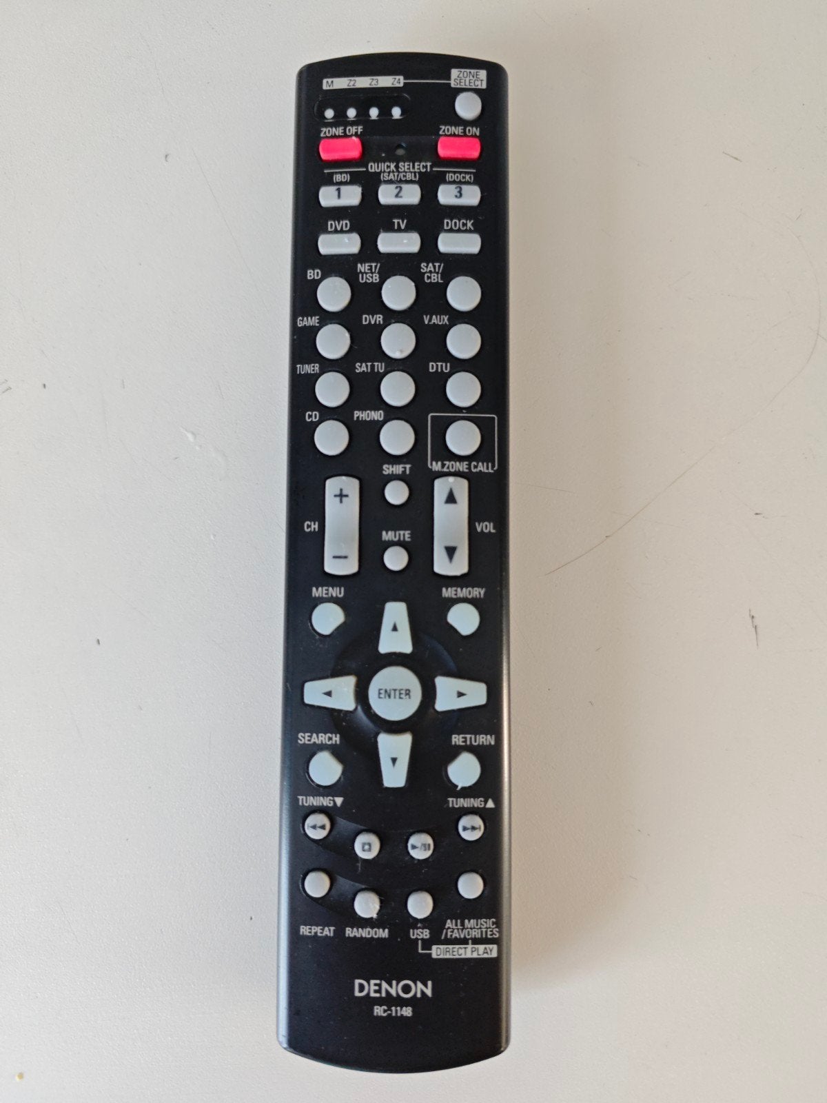 Denon afstandsbediening RC-1148, Ophalen of Verzenden, Zo goed als nieuw, Origineel, Receiver of Versterker