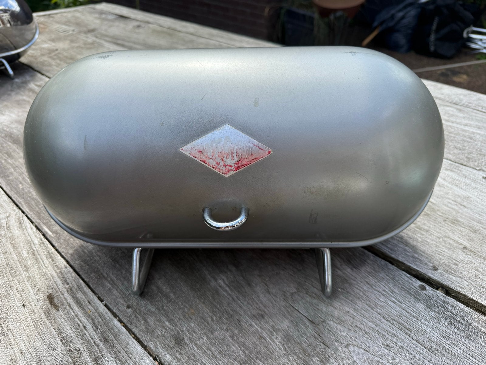 Wesco Breadboy broodtrommel - Neuzilber, Ophalen, Gebruikt, Zilver, Metaal