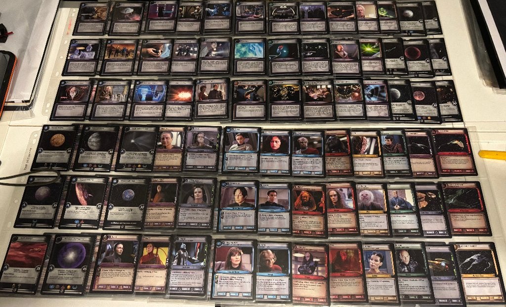 Star Trek CCG second edition premiere set (407 vd 415 cards), Hobby en Vrije tijd, Verzamelkaartspellen | Overige, Ophalen of Verzenden