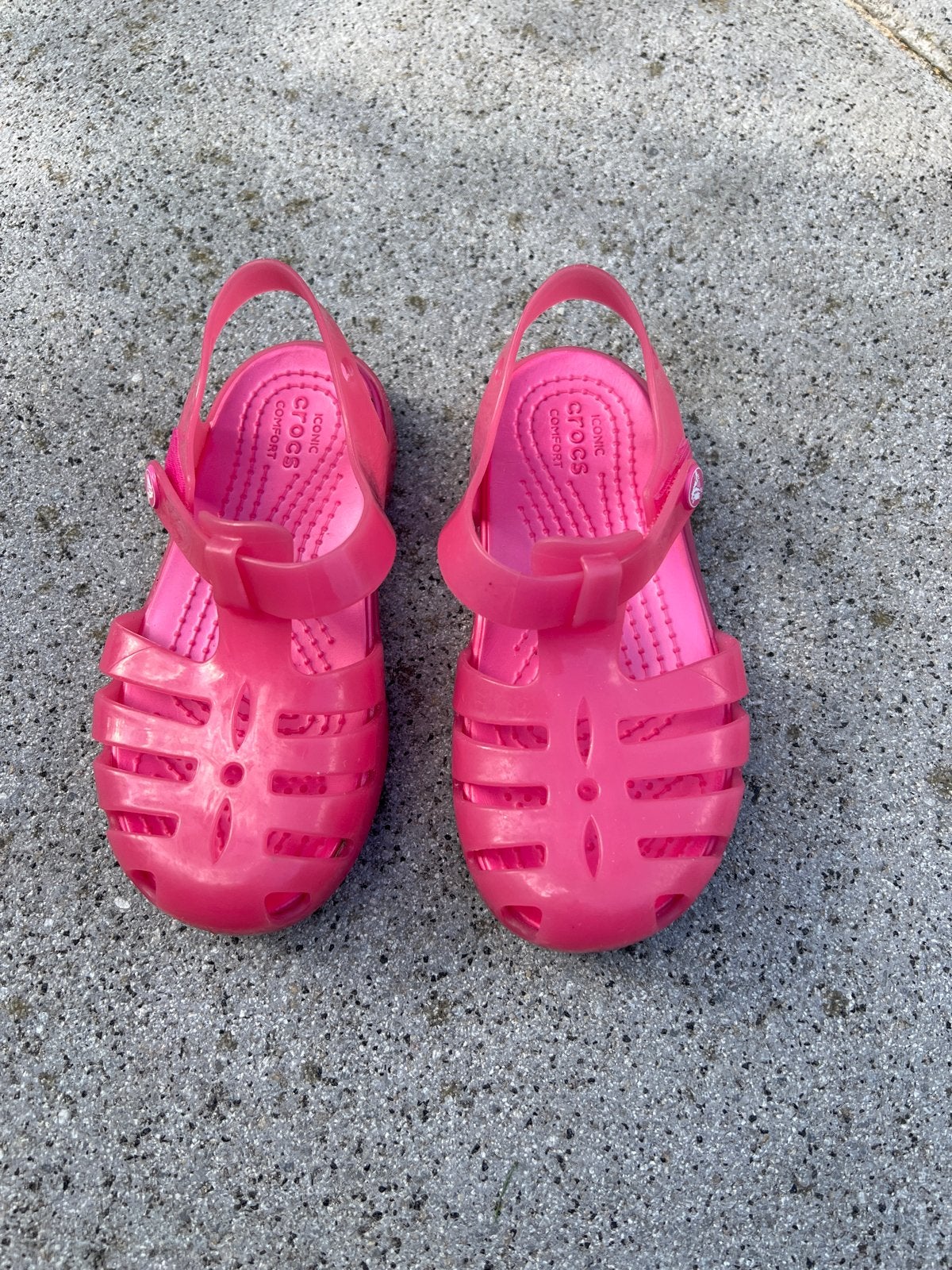 Crocs Fisherman / Méduse Sandalen Roze C9 (25-26), Ophalen, Gebruikt, Meisje