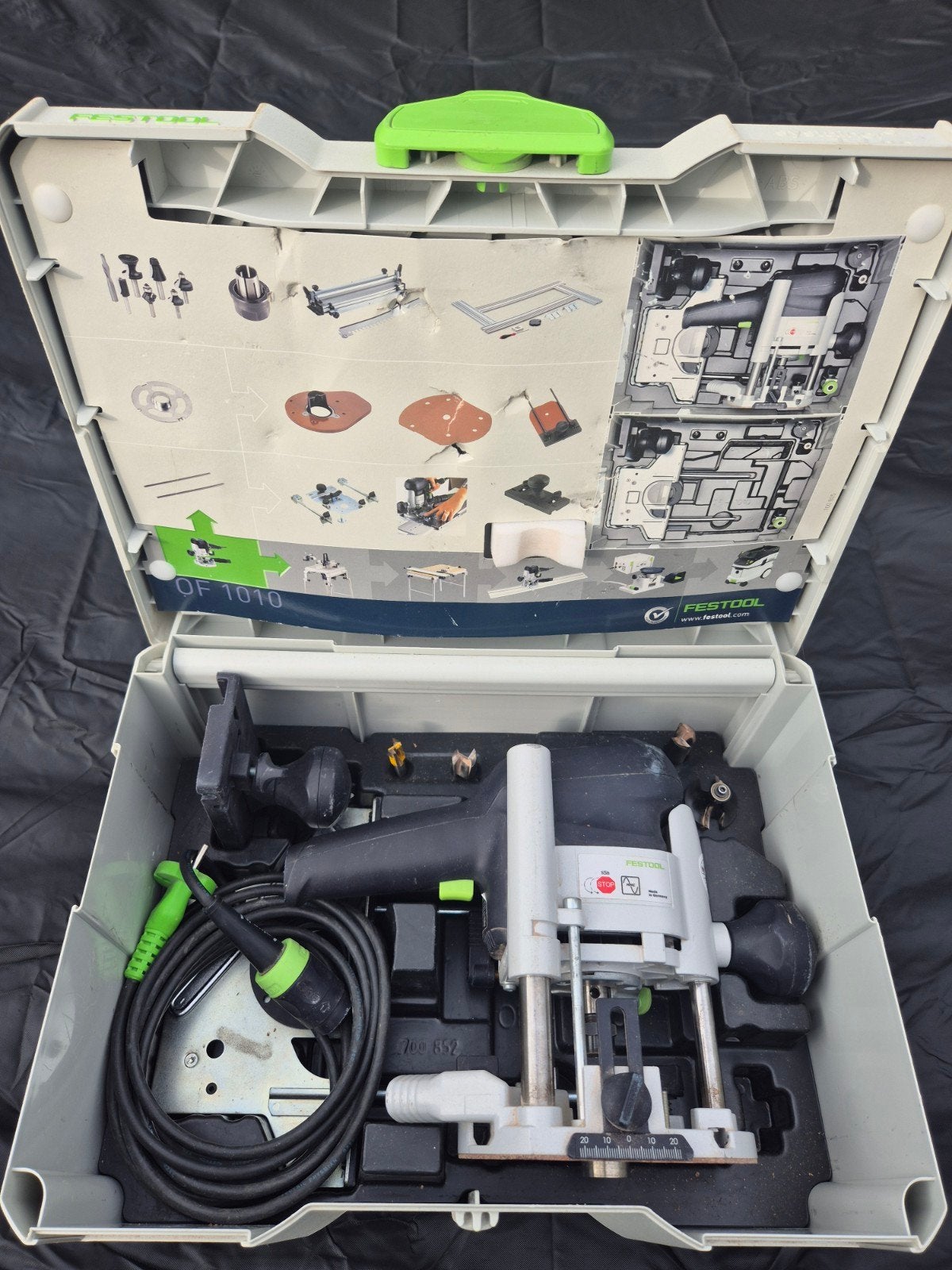 Festool OF 1010 EBQ Bovenfrees met accessoires, Ophalen, Zo goed als nieuw, Bovenfrees, Festool