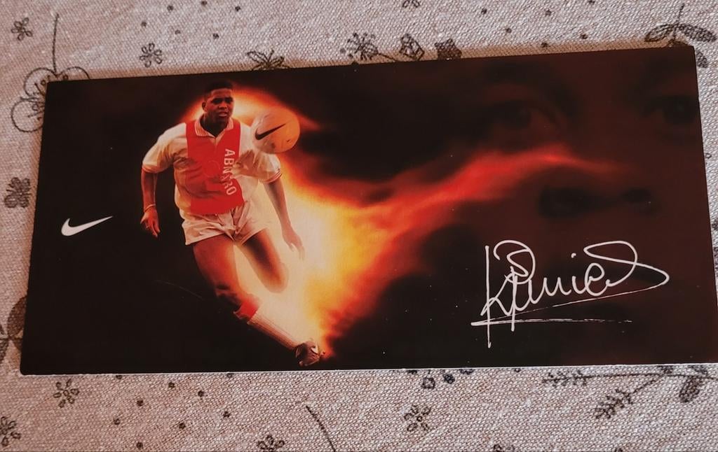 Patrick Kluivert spelerskaart Nike reclame, Verzamelen, Ophalen of Verzenden, Zo goed als nieuw, Ajax, Spelerskaart