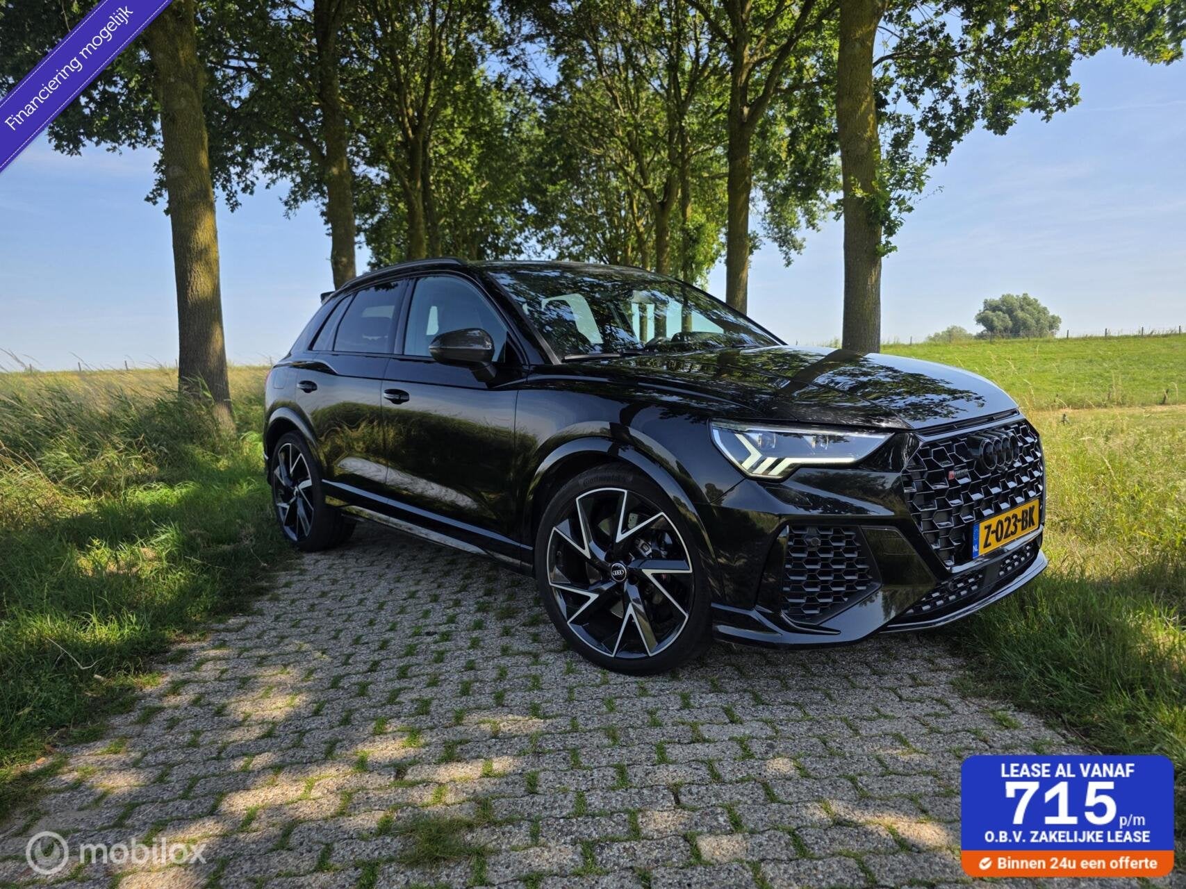 Audi RS Q3 2019 RSQ3 2.5 TFSI quattro LEDER turbo, Auto's, Automaat, Gebruikt, Euro 6, Zwart