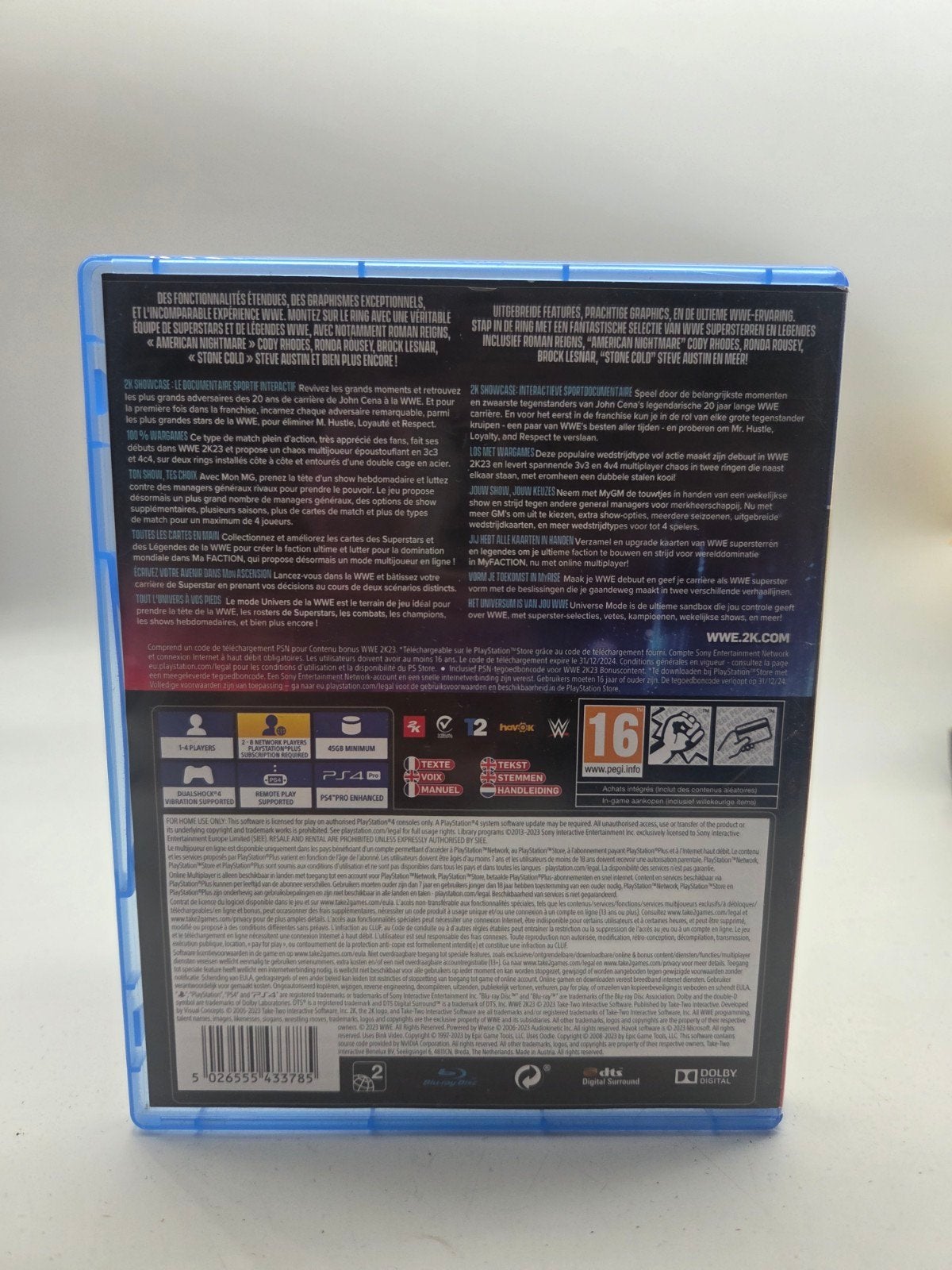 WWE 2K23 PS4, Spelcomputers en Games, 2K Games, Novato, CA 94949, USA, Vechten, Ophalen of Verzenden, Eén computer