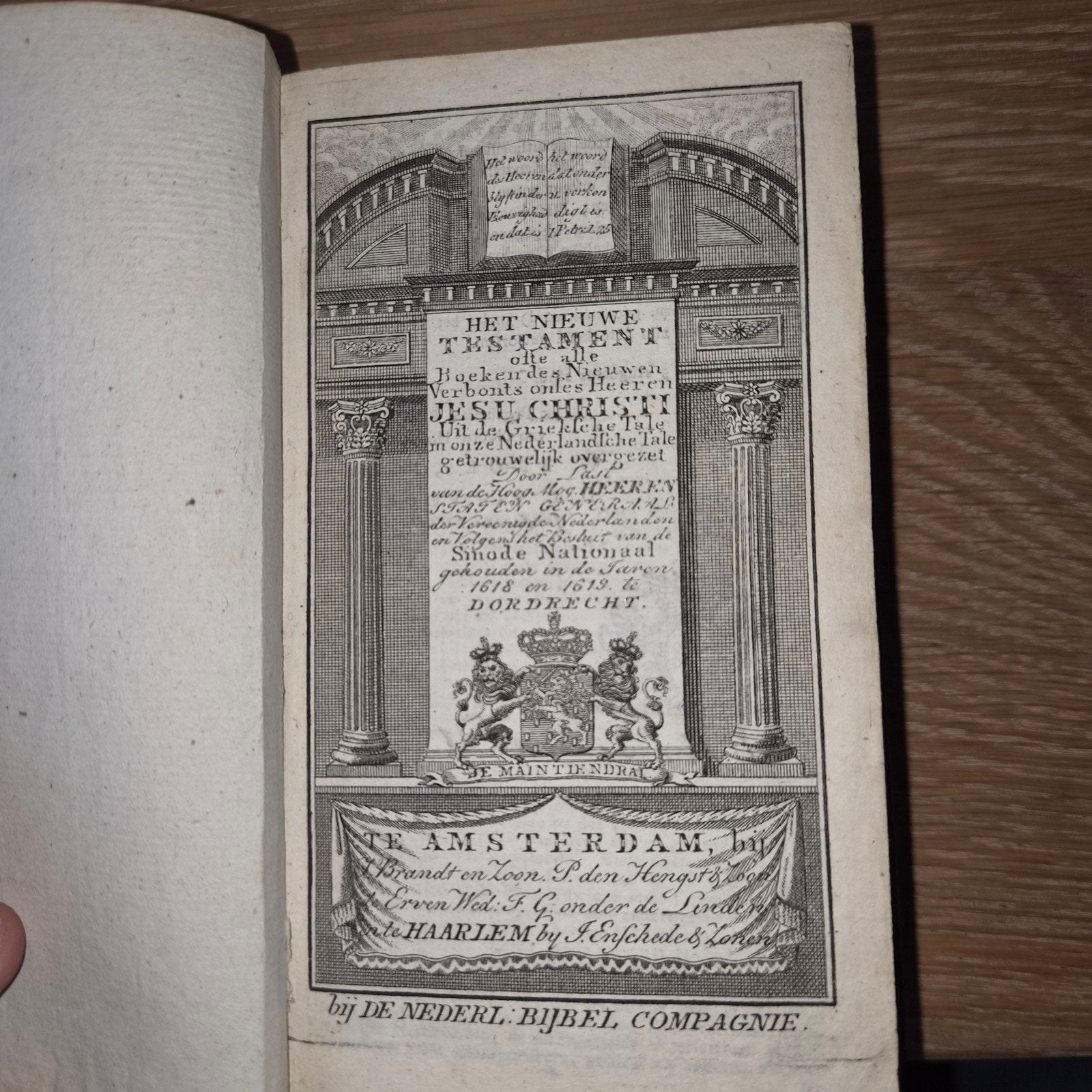 Het Nieuwe Testament - Oud Bijbelboek 1818, Ophalen of Verzenden, Nederlandse Bijbel Compagnie