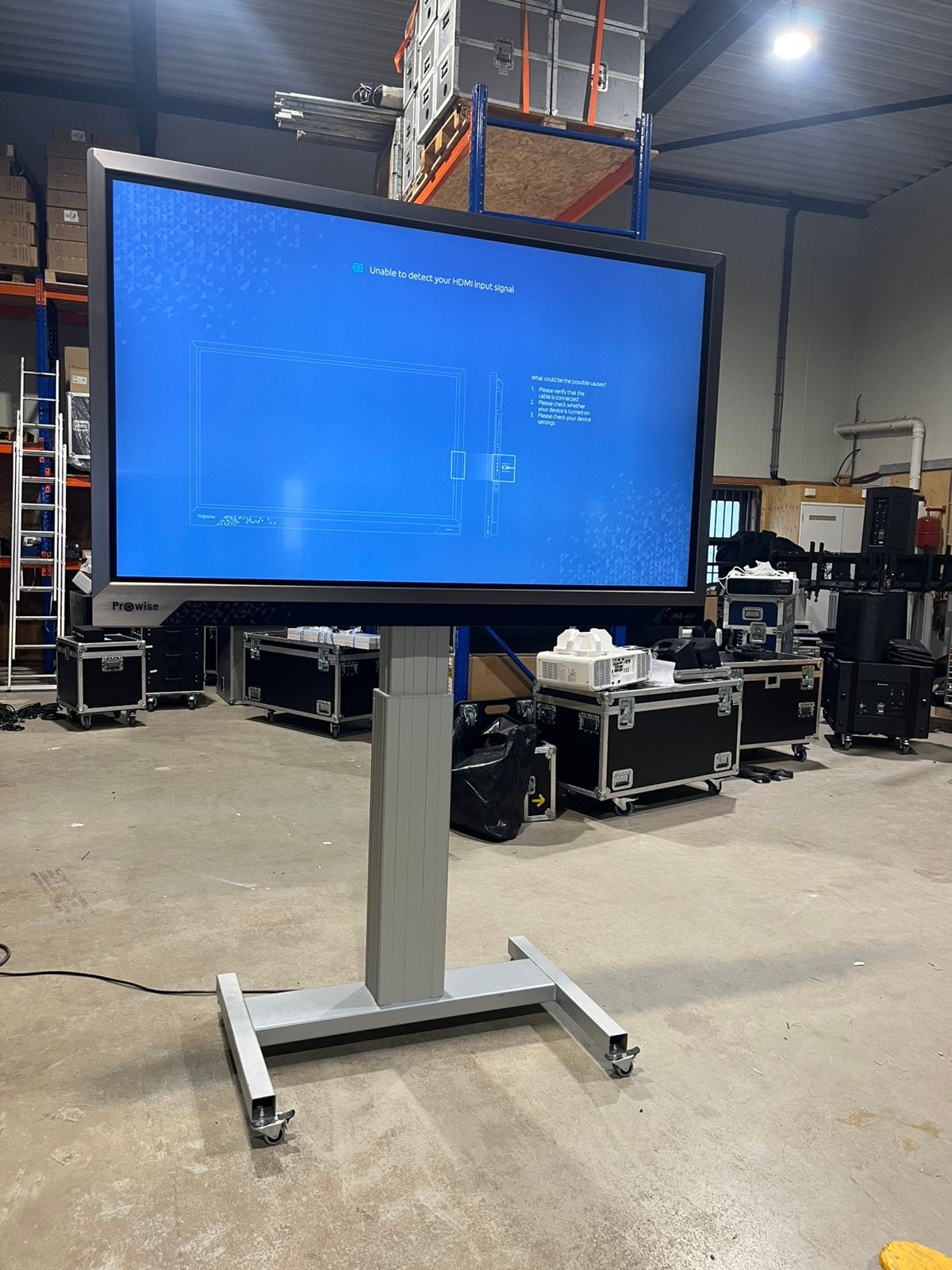 75 inch 4k digiboarden Prowise + elektrische statief, Diversen, Prowise, Digiboard, Prowise, Mobiel