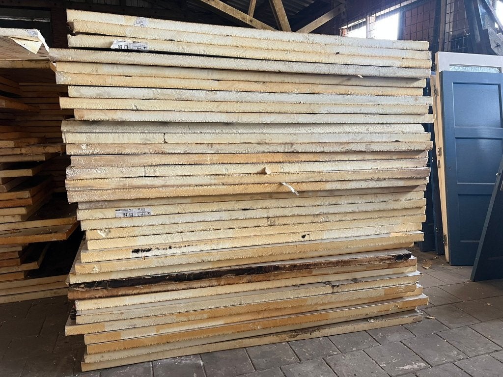 Iko Enertherm PIR 6cm dikke platen afm; 2,4mx1,2mx6cm dik., Ophalen, 4 tot 8 cm, Gebruikt, Vloerisolatie