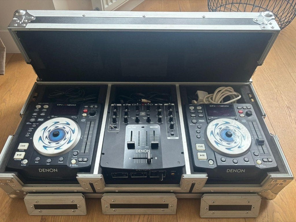 Denon DJ-set – 2x DN-S1200 + DN-X120 + Road Ready flightcase, Ophalen, Gebruikt, Dj-set, Denon