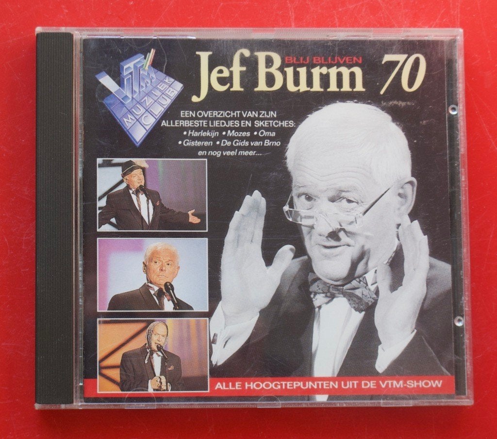 cd Jef Burm 70 blij blijven uit 1994 liedjes sketches, Ophalen of Verzenden, Gebruikt, Album