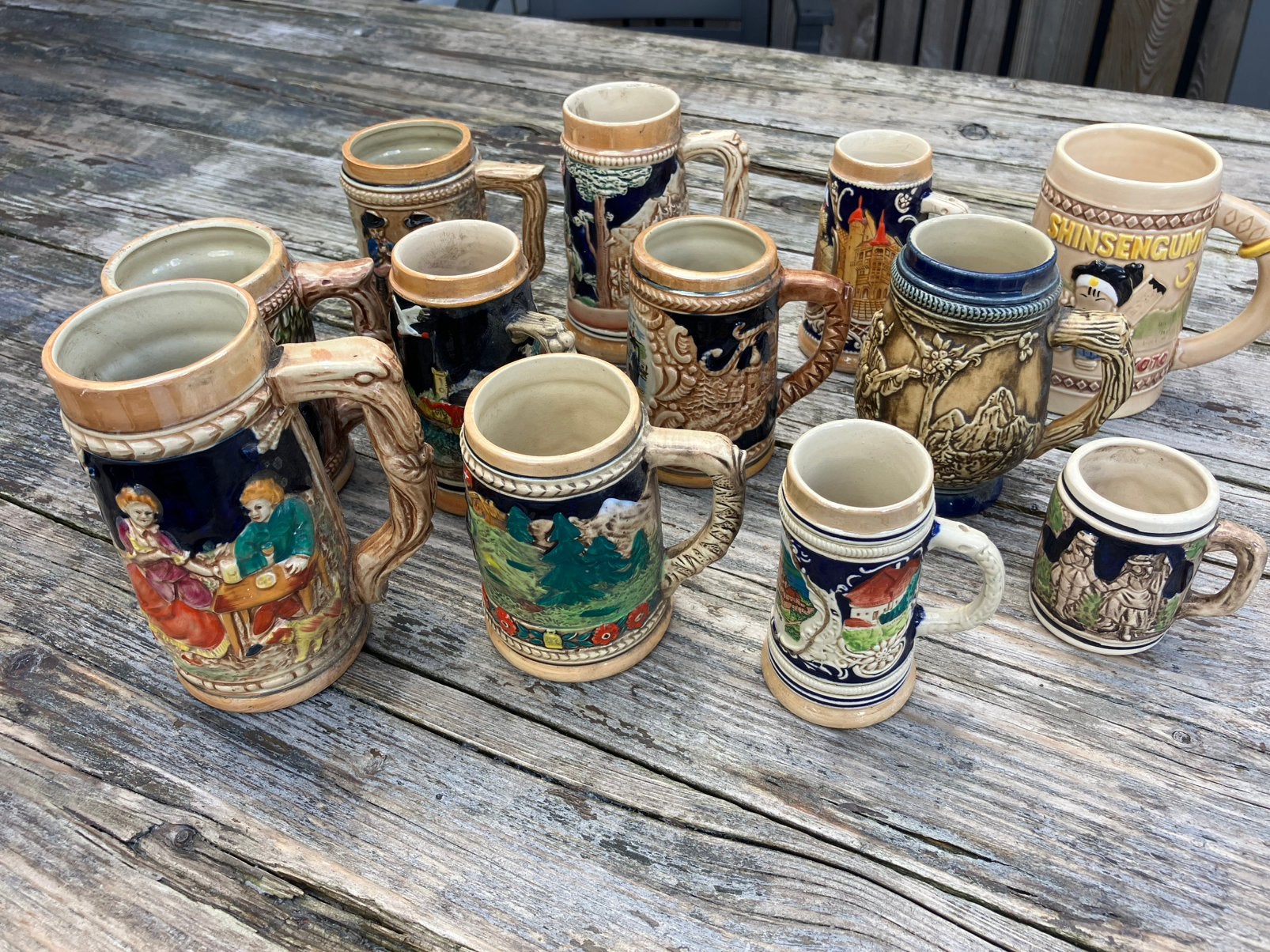 Diverse bierpullen, Antiek en Kunst, Antiek | Servies compleet, Ophalen
