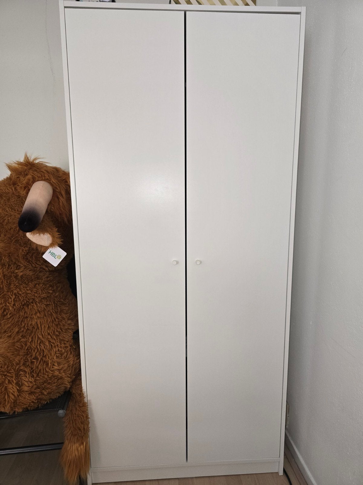 IKEA KLEPPSTAD Kledingkast met 2 deuren (Wit), Ophalen, 50 tot 100 cm, Zo goed als nieuw, 50 tot 75 cm