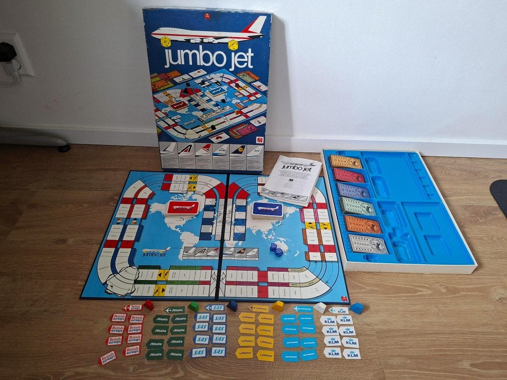 Jumbo jet vintage bordspel, Vijf spelers of meer, Ophalen of Verzenden, Zo goed als nieuw, Jumbo