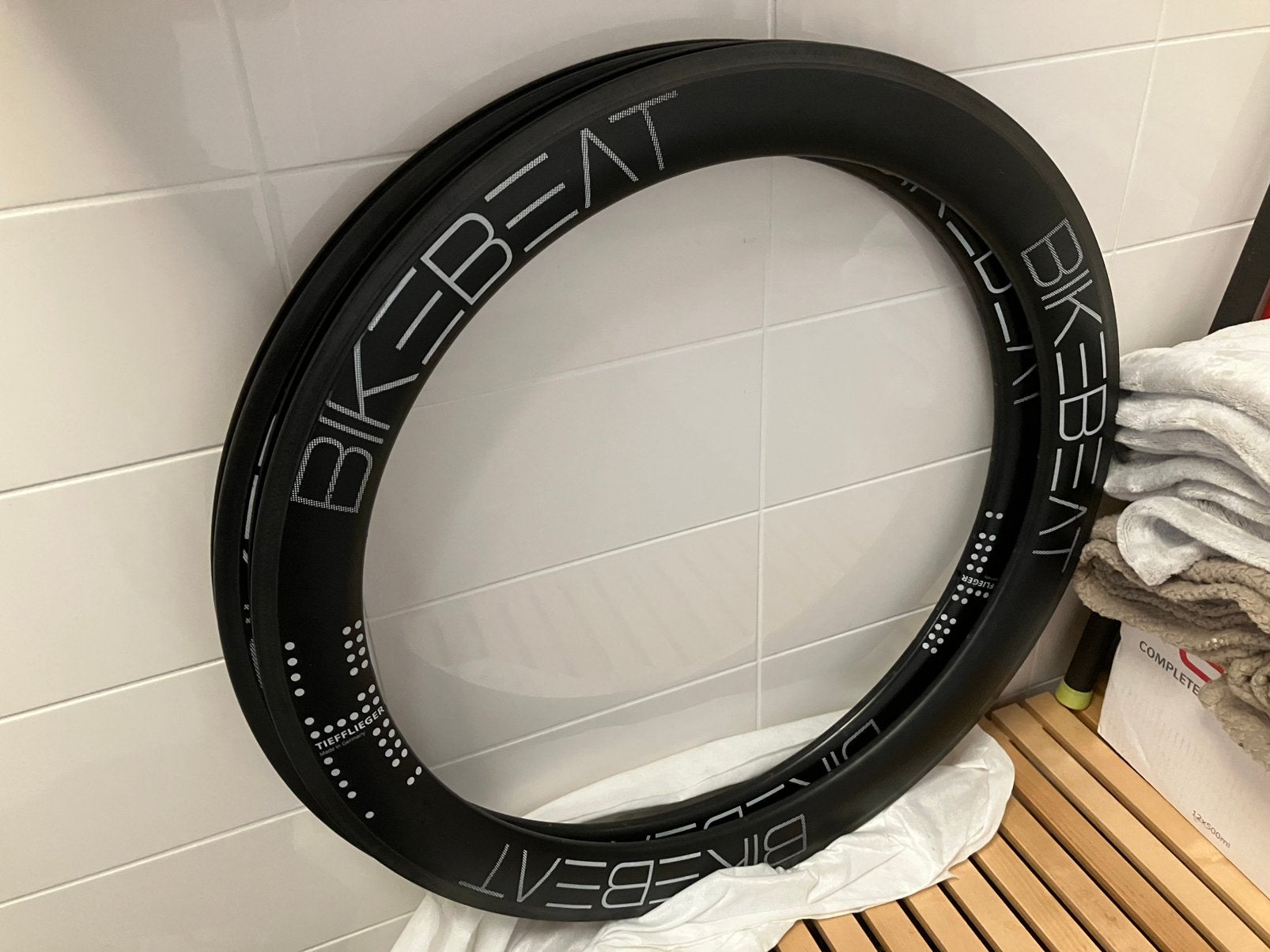 BikeBeat carbon velgen, Fietsen en Brommers, Wiel, Bikebeat, Gebruikt, Bikebeat
