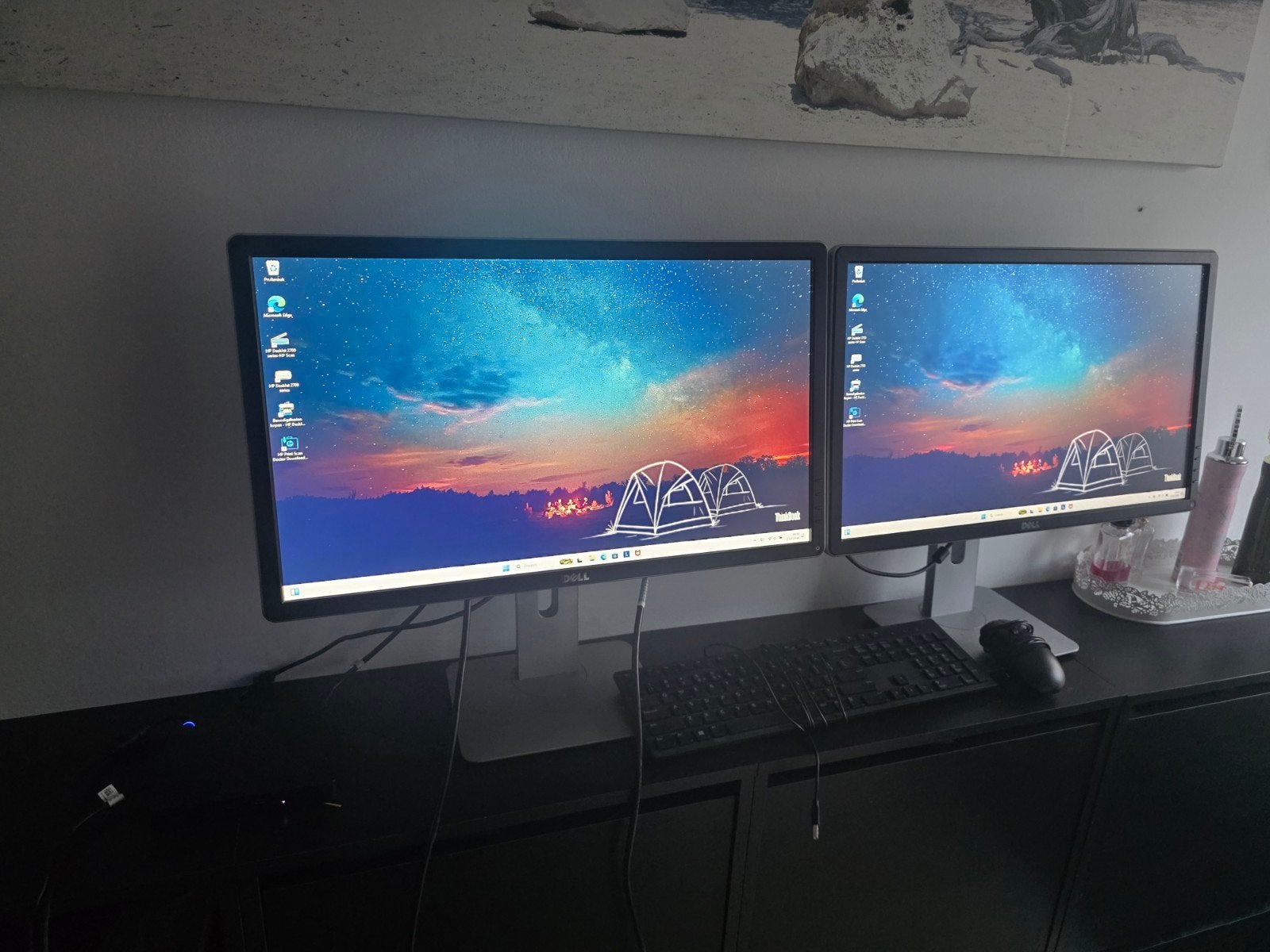 Complete Werkplek: 2x Monitor, USB-C Dockingstation, Verzenden, Zo goed als nieuw, USB-C, Dell