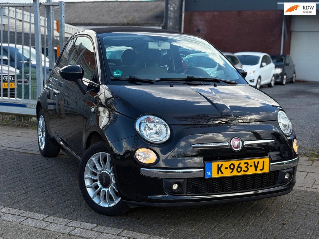 Fiat 500 C 1.2 Lounge | Airco | Half Leder | 16” LMV |, Voorwielaandrijving, Gebruikt, 4 cilinders, Cabriolet