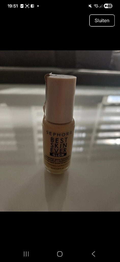 Sephora foundation best skin ever, Ophalen of Verzenden, Zo goed als nieuw, Beige, Gehele gezicht