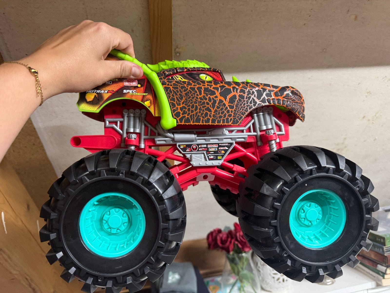 Grote Dickie Toys Monster Truck - Draak Design, Ophalen of Verzenden, Gebruikt