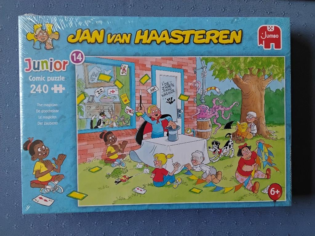 Jan van Haasteren puzzel 'de goochelaar' , nieuw!, Hobby en Vrije tijd, Ophalen, Minder dan 500 stukjes, Zo goed als nieuw, Legpuzzel
