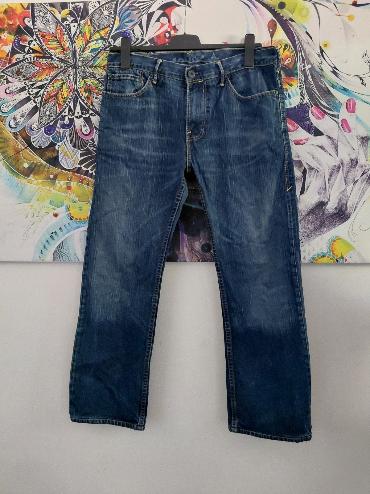 Heren Levi's Jeans W34 L32, Levi's, Blauw, Ophalen of Verzenden, Zo goed als nieuw