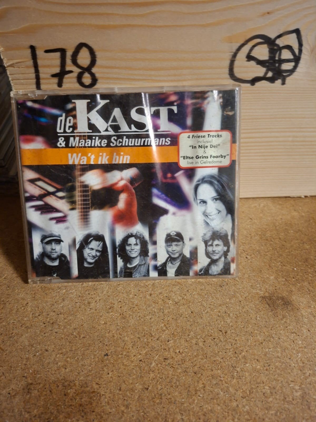 De Kast & Maaike Schuurmans - Wa't ik bin (CD Single), Gebruikt, Met bonustracks, Ophalen of Verzenden, Pop