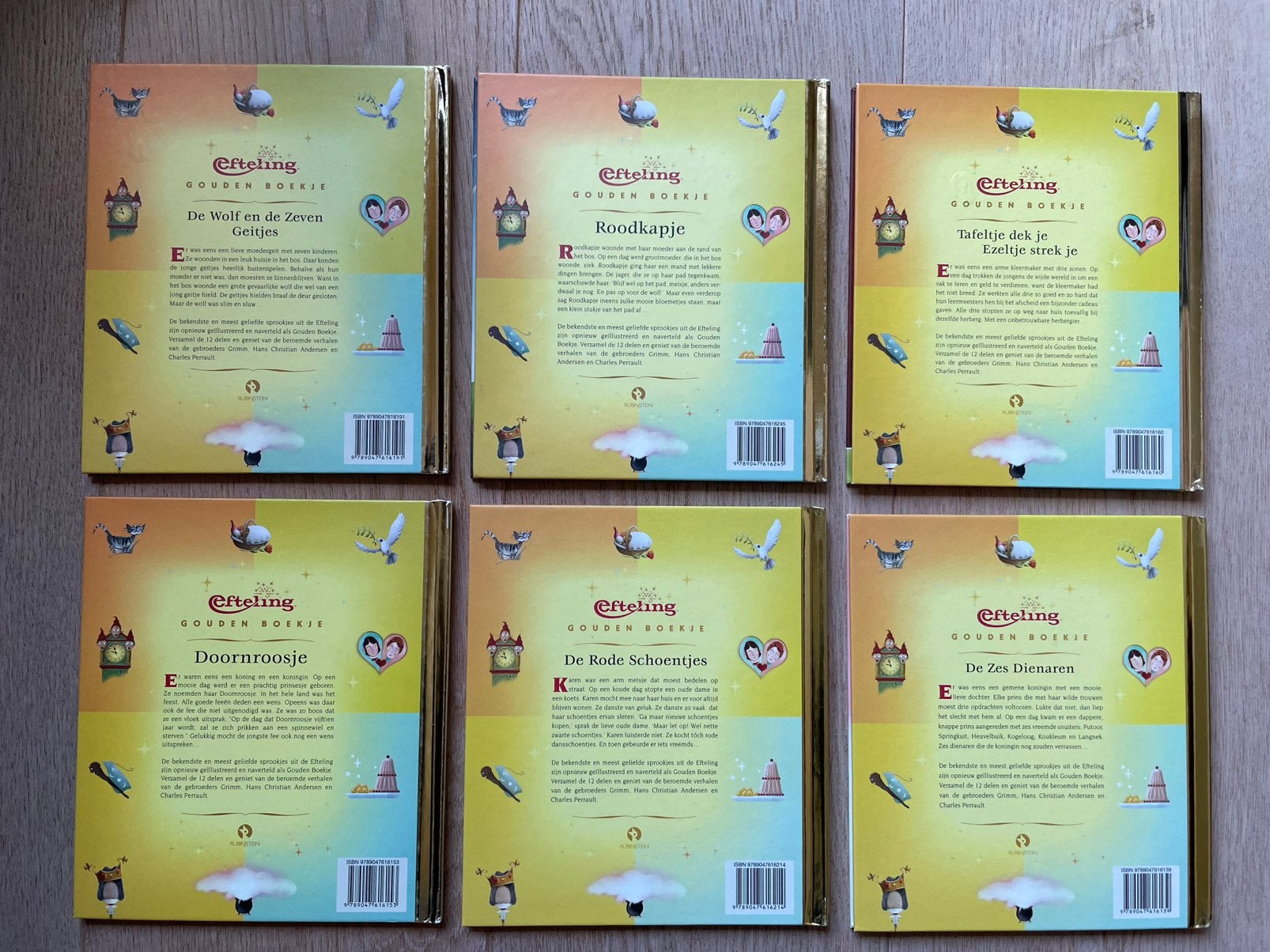 Efteling Gouden Boekjes - Sprookjescollectie (7 boeken), Ophalen of Verzenden, Zo goed als nieuw, Overige typen