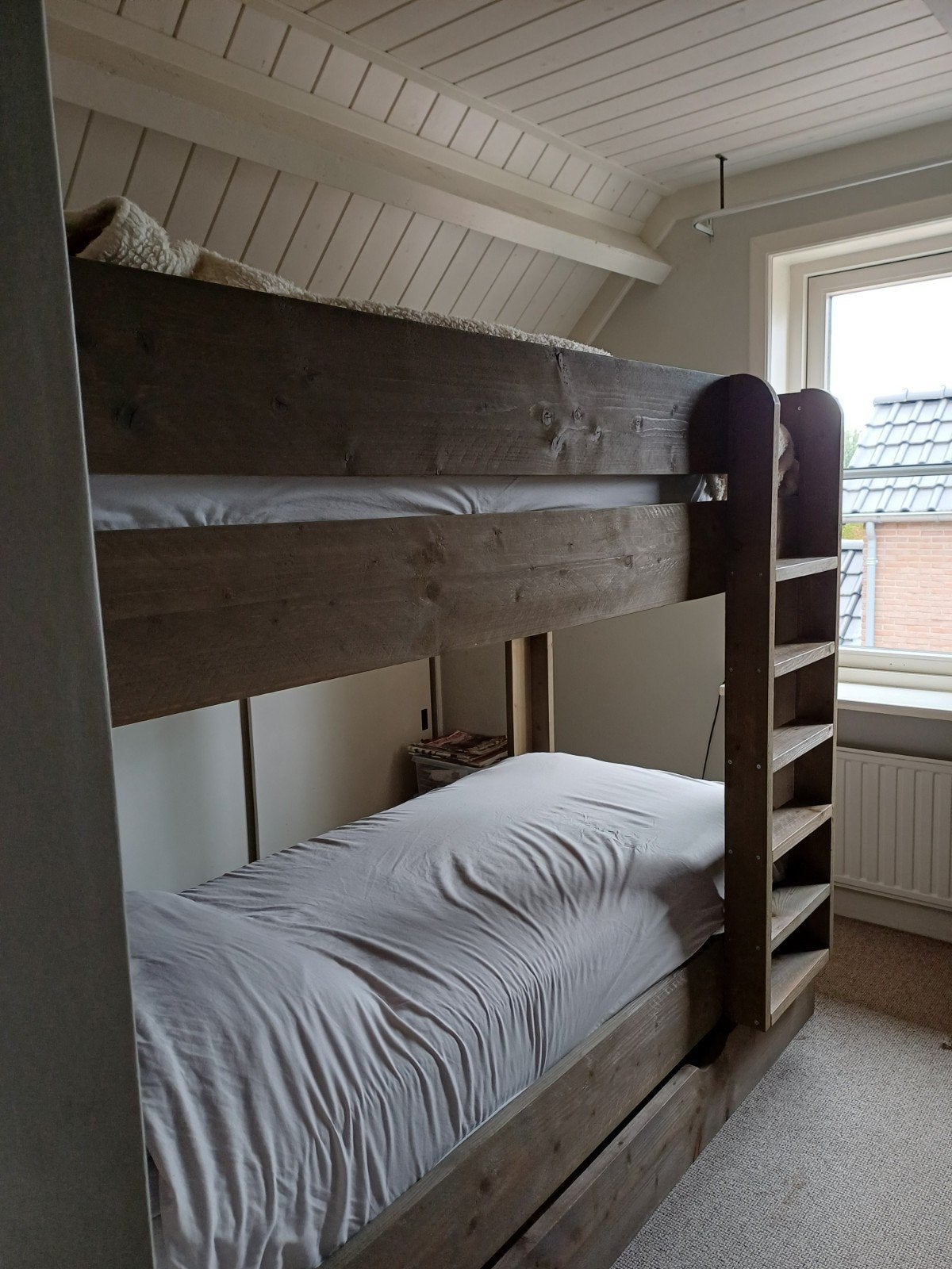 2 persoons stapelbed met opberglade..., Ophalen, Gebruikt, Tweepersoons, 80 cm