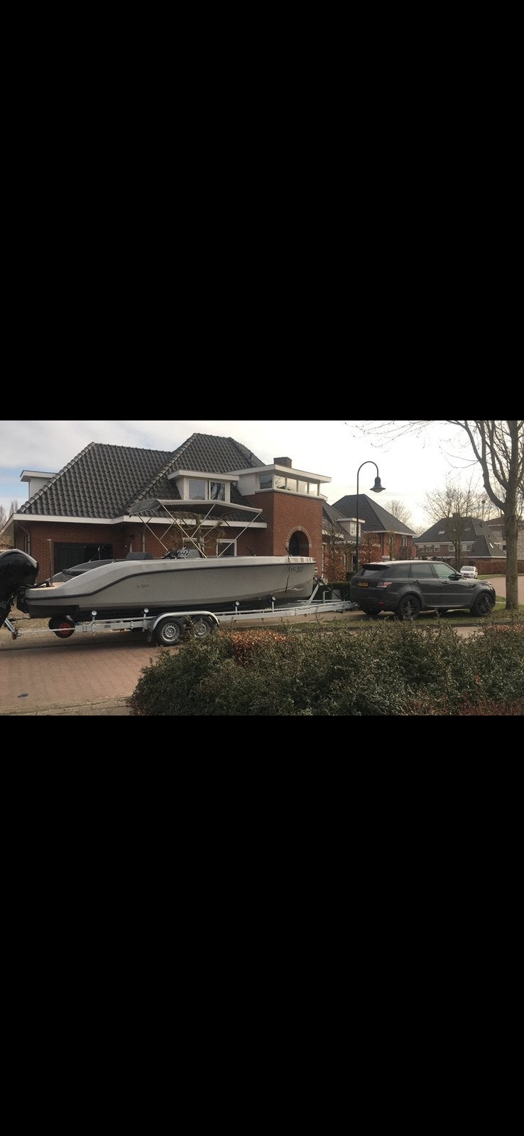 Tendersloep Rand Play 24 bj 2019 grijs, Watersport en Boten, Motorboten en Motorjachten, Overige merken, Buitenboordmotor, Biminitop