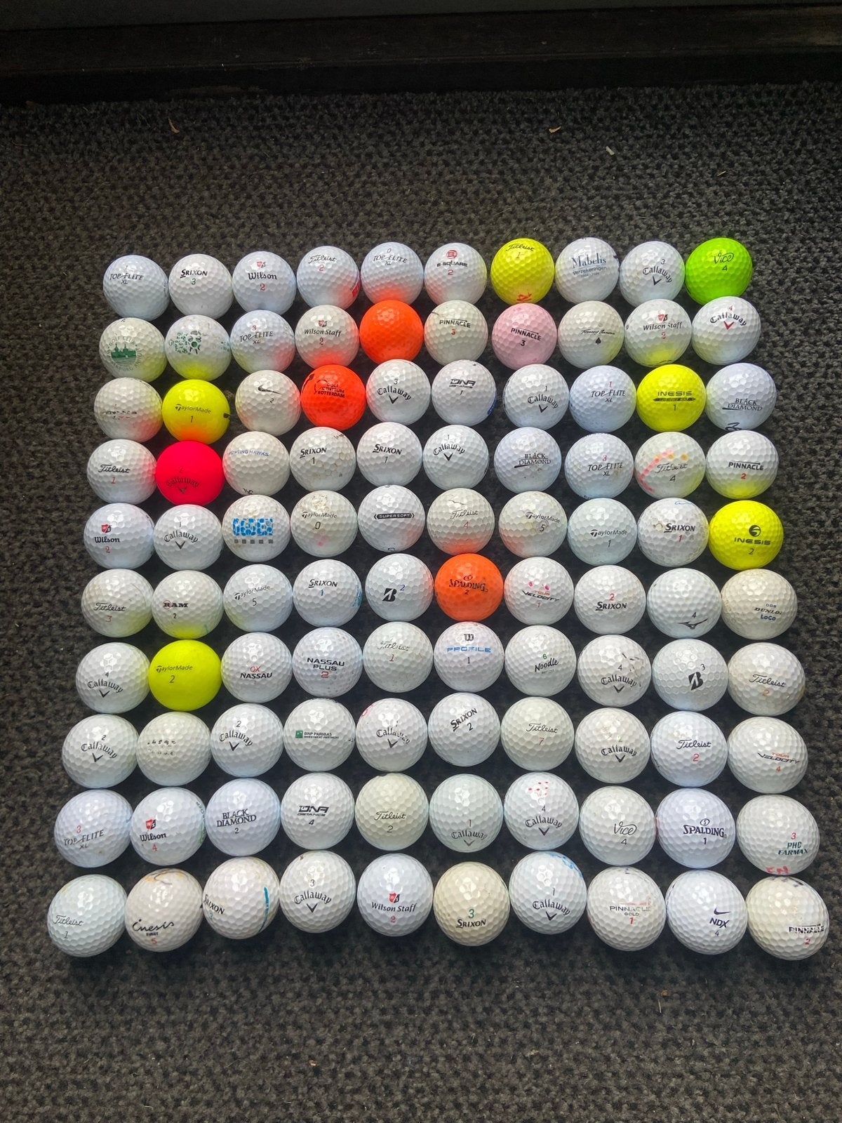 Grote partij golfballen van diverse merken, Ophalen, Gebruikt, Bal(len), Overige merken