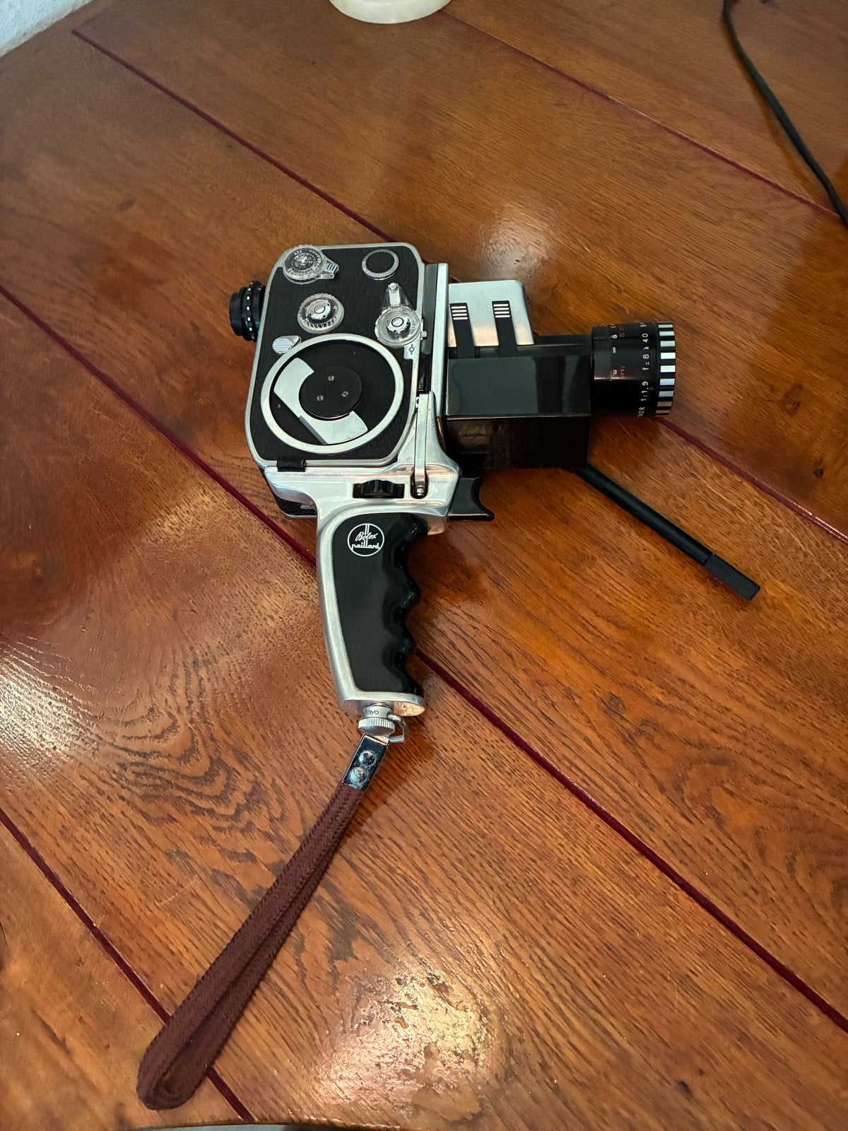 Vintage Paillard Bolex 8mm filmcamera met grip, Ophalen, 8mm, Camera