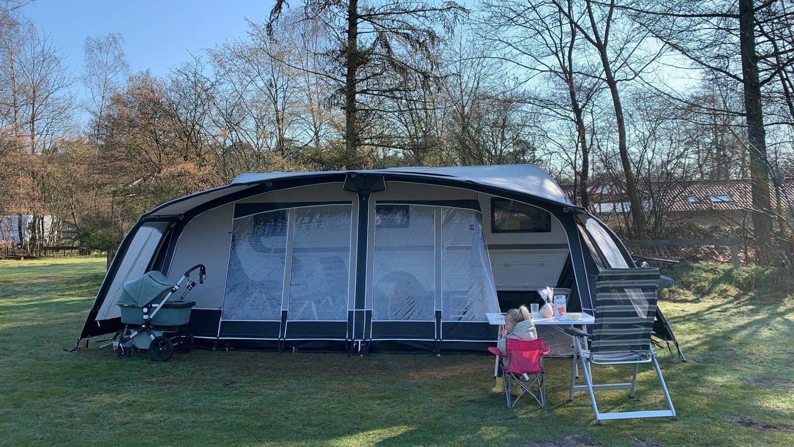 Unico Milaan | Carbon Blue | Maat 15 |  Petluifel | Kuipzeil, Caravans en Kamperen, Voortenten en Luifels, Ophalen, Zo goed als nieuw