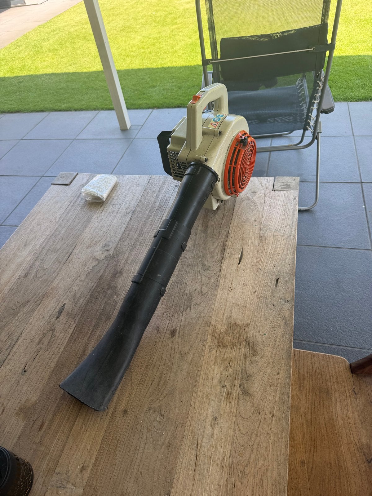Stihl BG 75 Bladblazer - Benzine, Handgedragen, Ophalen of Verzenden, Gebruikt, Benzine, Handgedragen