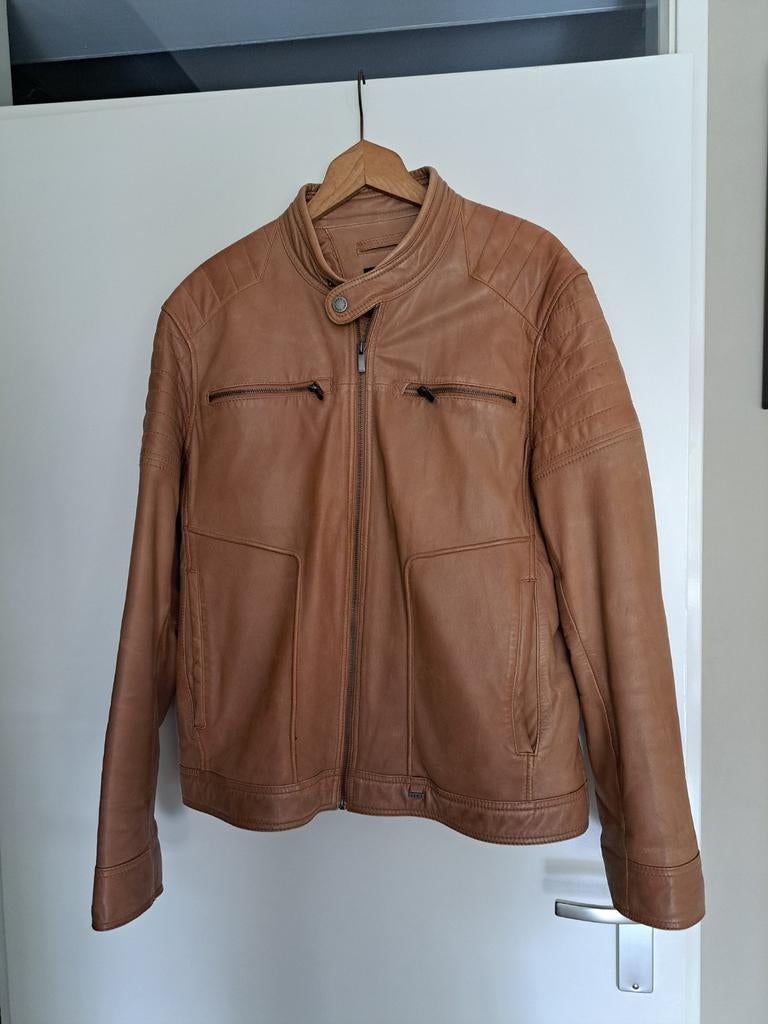 Arma Lederen jack, Ophalen, Zo goed als nieuw, Maat 56/58 (XL), Bruin