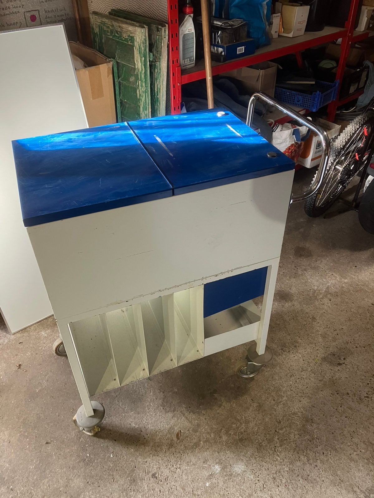 Magazijn postkar, Doe-het-zelf en Verbouw, 100 liter of meer, Ophalen, Zo goed als nieuw, Transportkar